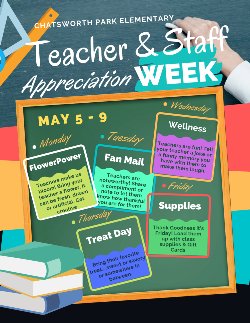 Teacher & Staff Appreciation Week Flyer